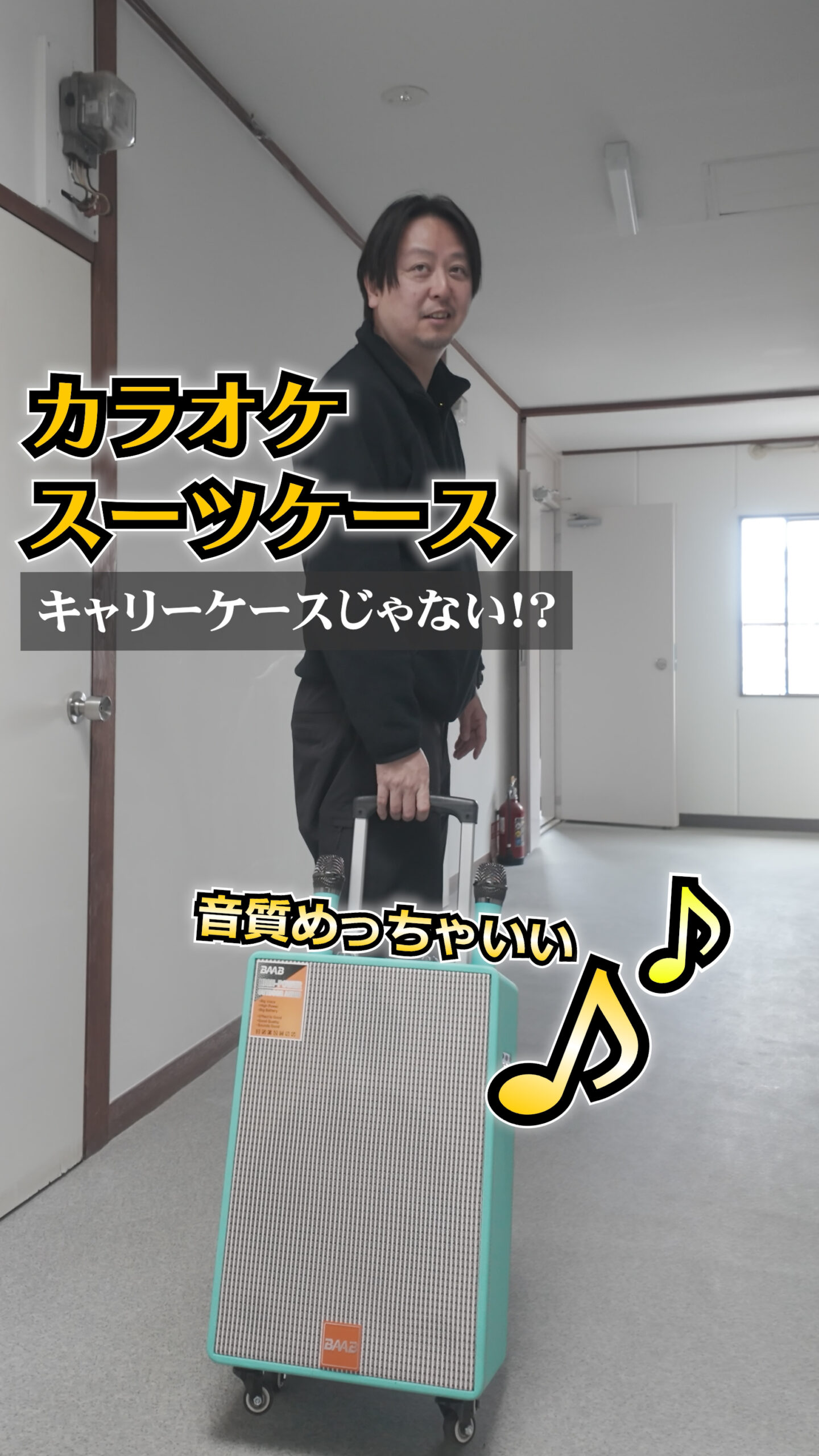 スーツケース型スピーカー兼カラオケ｜持ち運び可能なポータブル音響